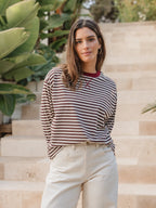 Brown/Red Striped Longsleeve