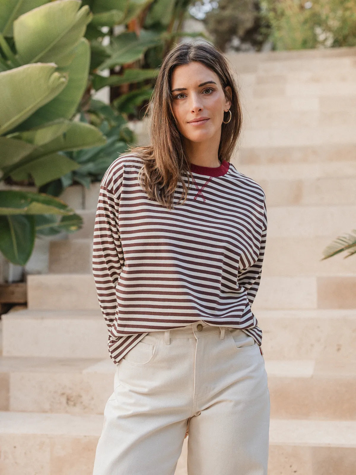 Brown/Red Striped Longsleeve