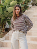 Brown/Red Striped Longsleeve