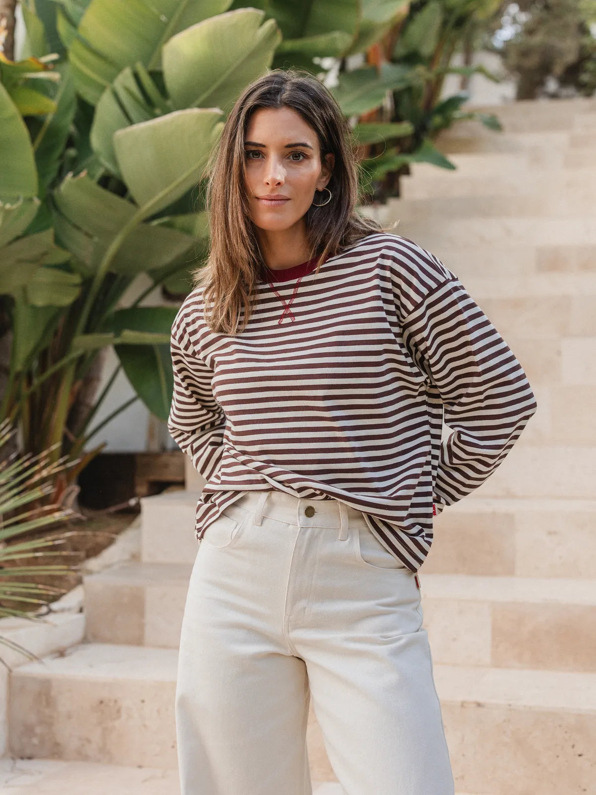 Brown/Red Striped Longsleeve