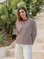 Brown/Red Striped Longsleeve