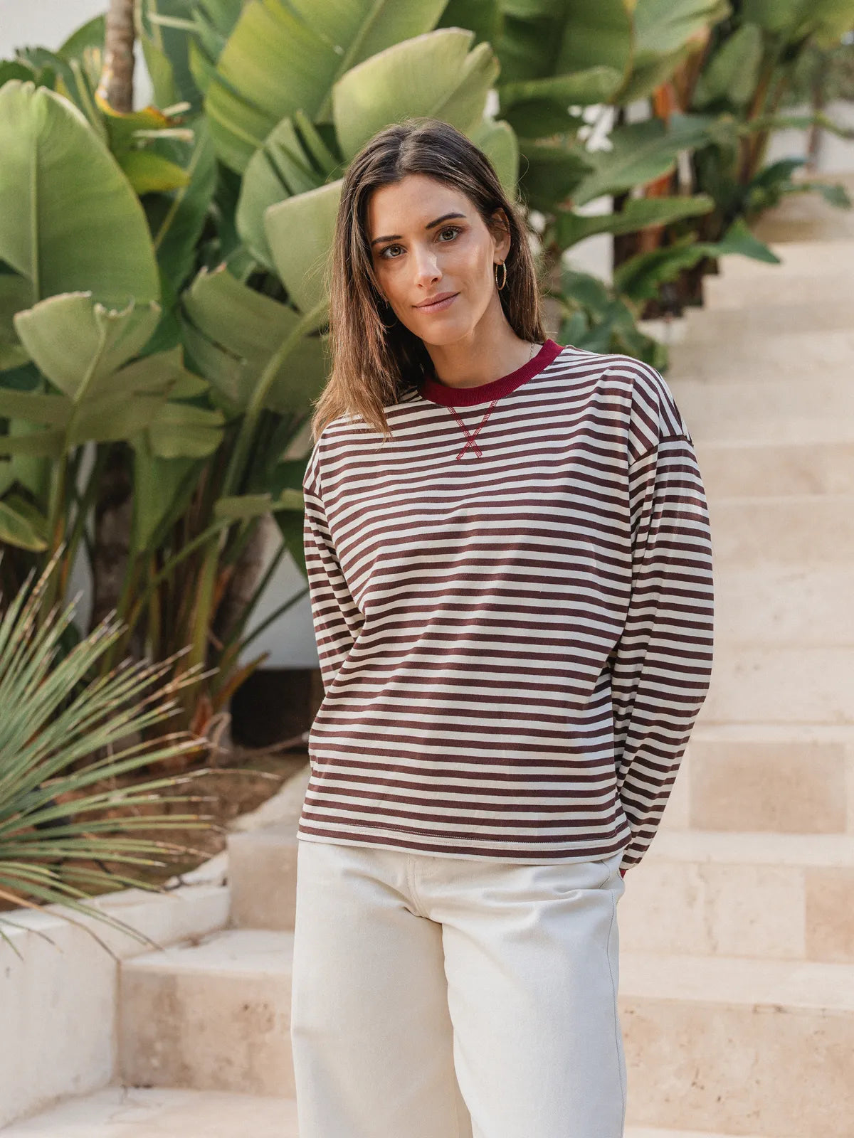 Brown/Red Striped Longsleeve