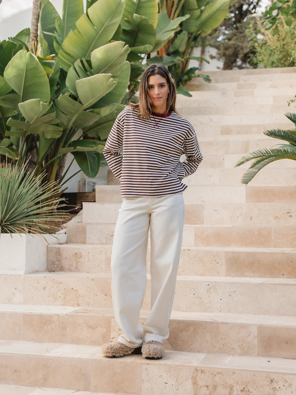 Brown/Red Striped Longsleeve