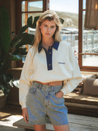 Yellow Femme Polo Sweater