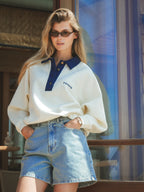 Yellow Femme Polo Sweater
