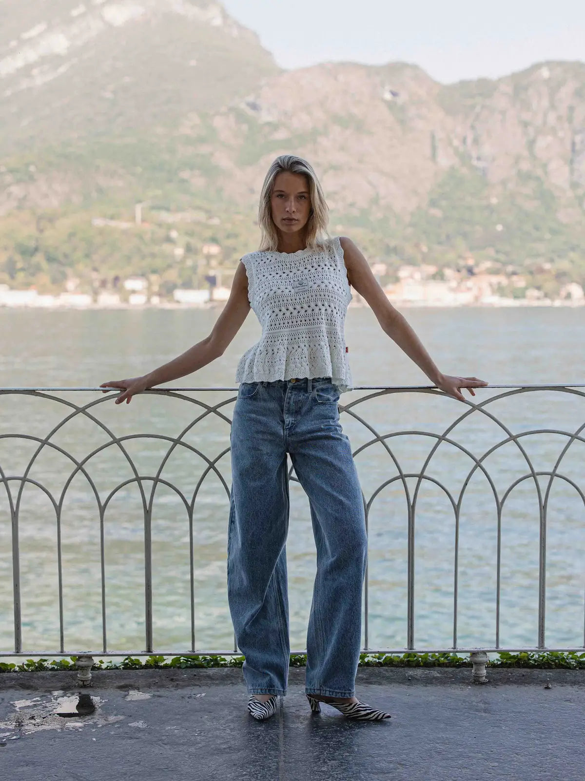 Knitted Peplum Top