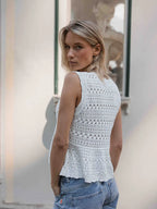 Knitted Peplum Top