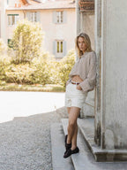 Brown Stripe Blouse Sample