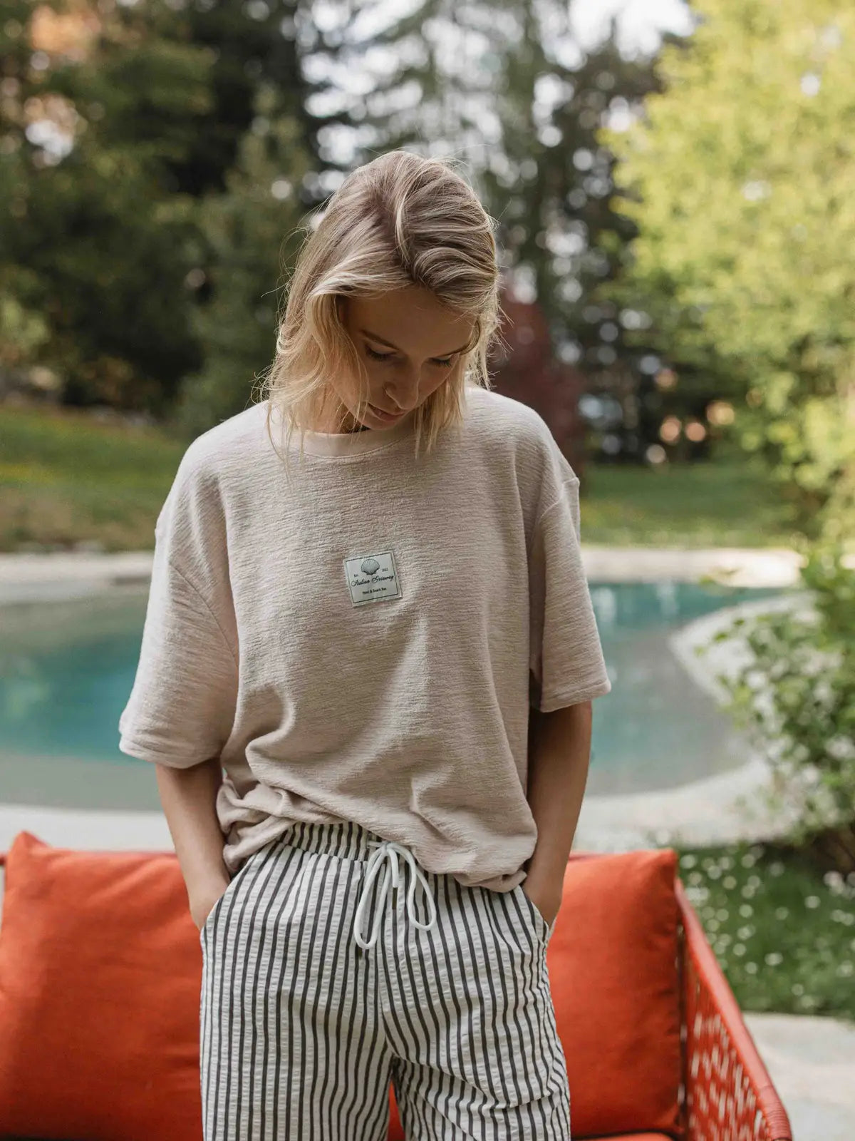 Beige Label T-shirt