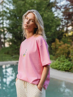 T-Shirt mit rosa Zitrone