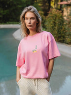 T-Shirt mit rosa Zitrone