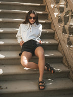 Light Grey Oversized Polo