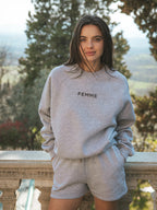 Grauer Damensweater