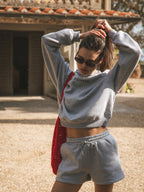 Grauer Damensweater