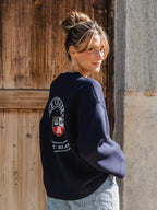 Navy Scuba Oversized Sweater
