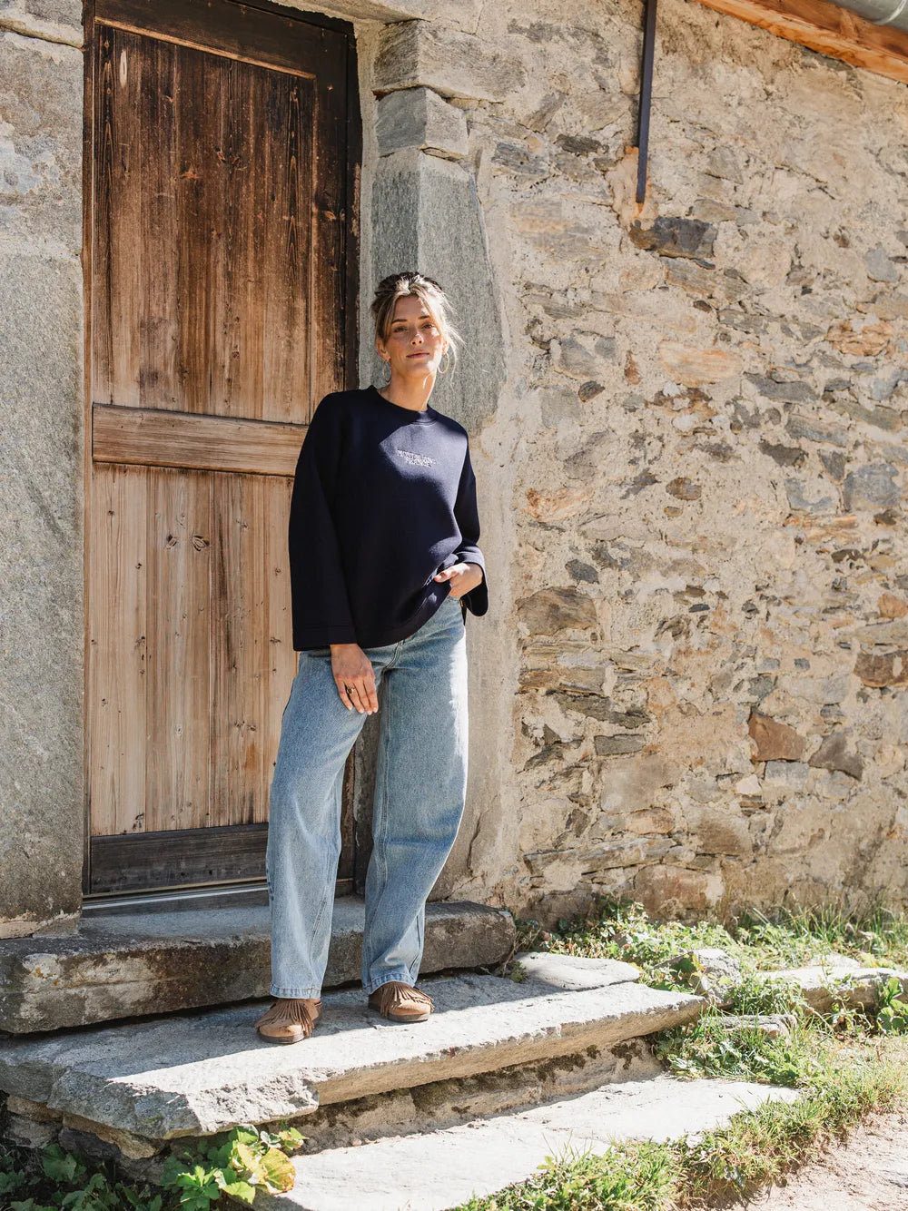 Navy Scuba Oversized Sweater