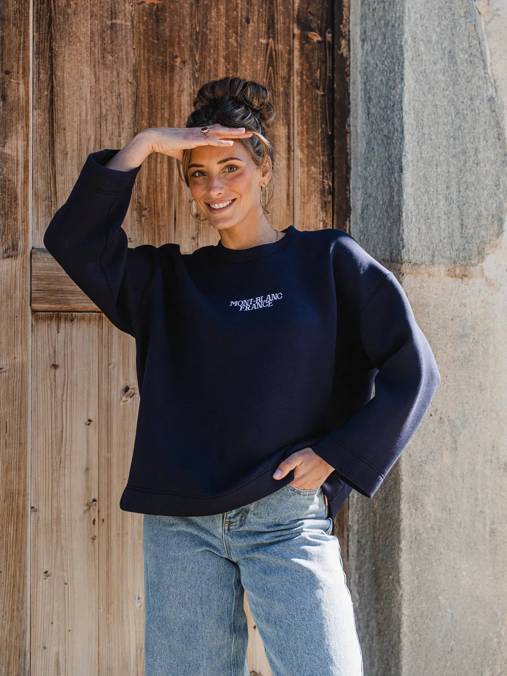 Navy Scuba Oversized Sweater
