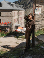 Brown Oversized Denim Shirt