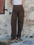 Brown Femme Jeans