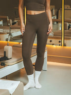 Braune Sport-Leggings
