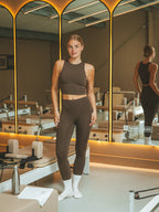 Braune Sport-Leggings