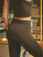 Braune Sport-Leggings