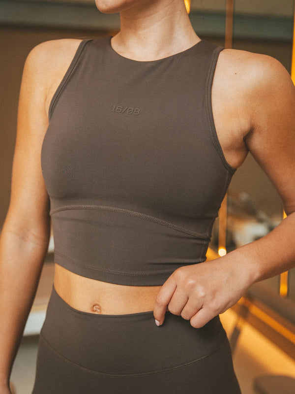 Brown Sports Bra