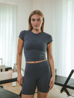 Blaues Sport-T-Shirt
