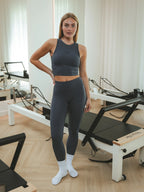 Blaue Sport-Leggings