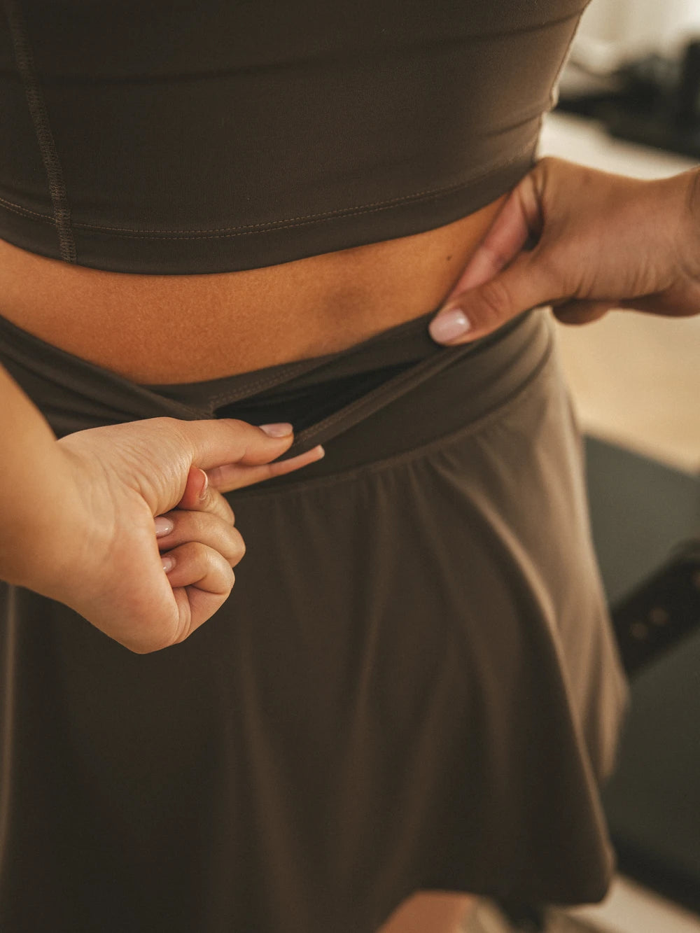 Brown Sports Skirt
