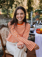 Orange Stripe Tomatoes Longsleeve