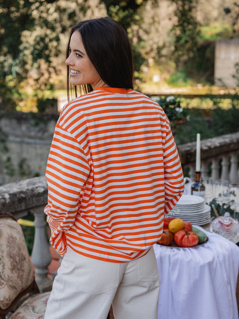 Orange Stripe Tomatoes Longsleeve