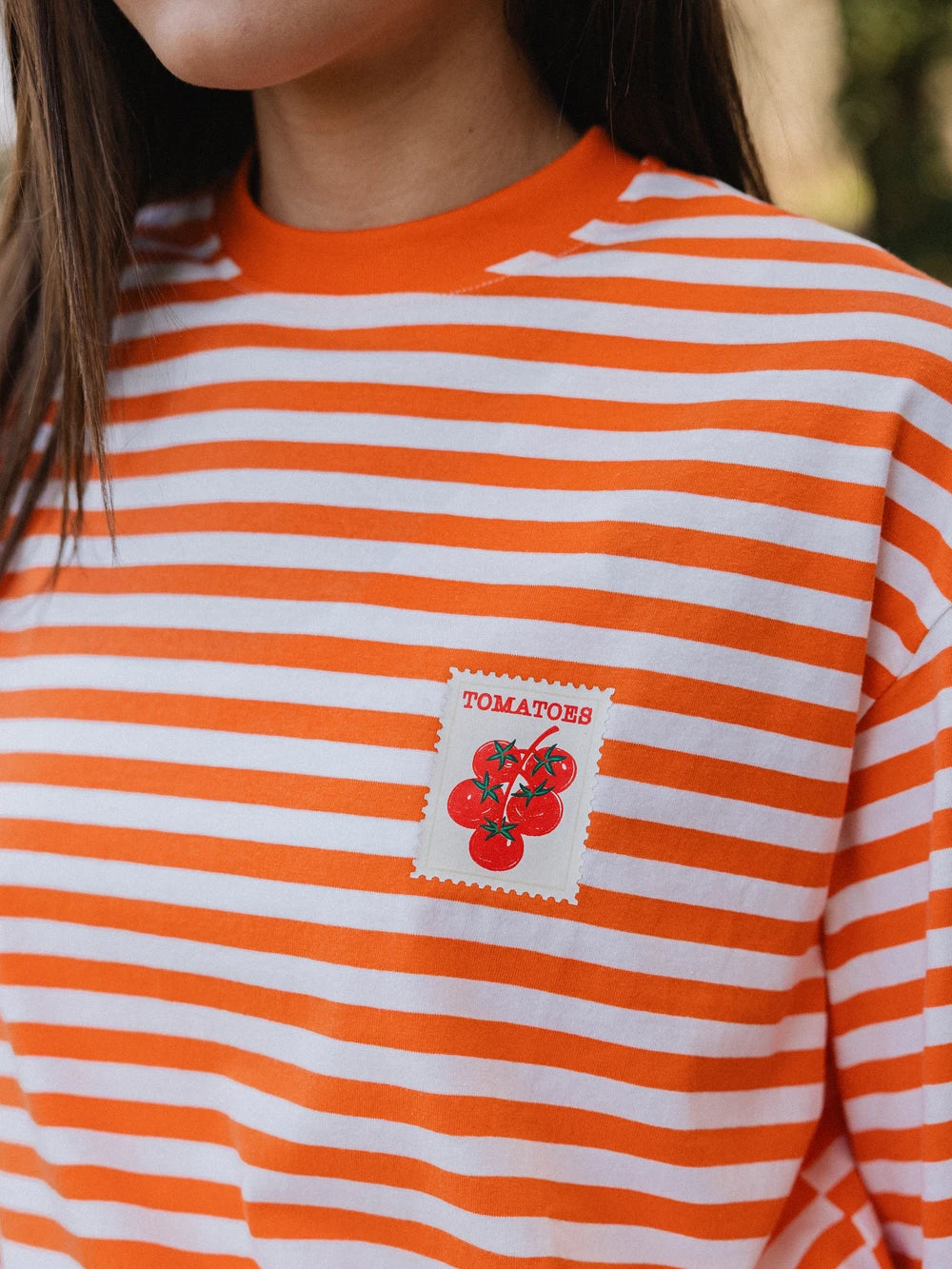 Orange Stripe Tomatoes Longsleeve