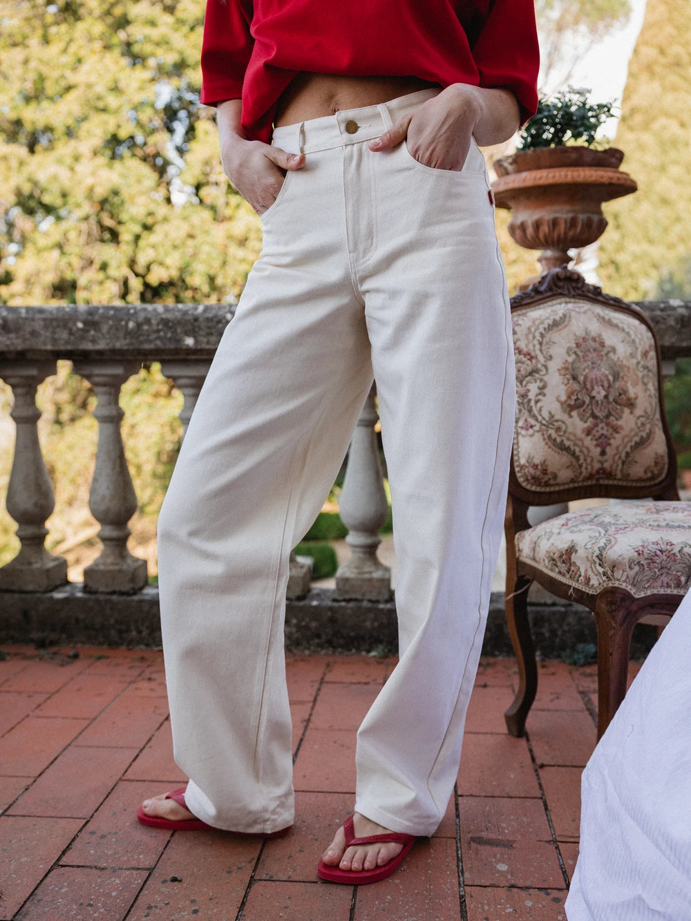 Off White Denim Jeans