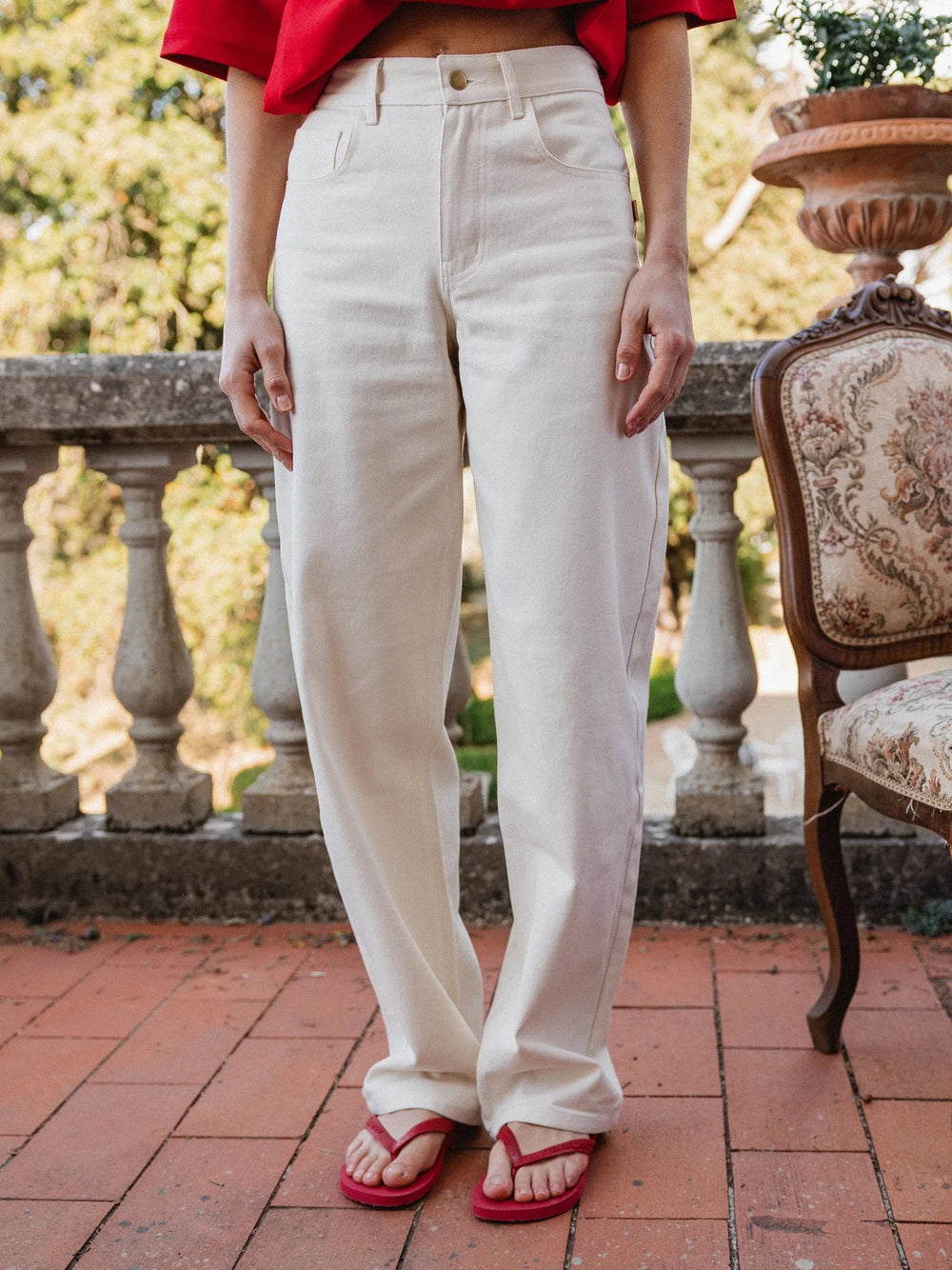 Off White Denim Jeans