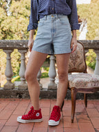 Washed Denim Short