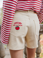 Butter Yellow Tuscany Denim Short