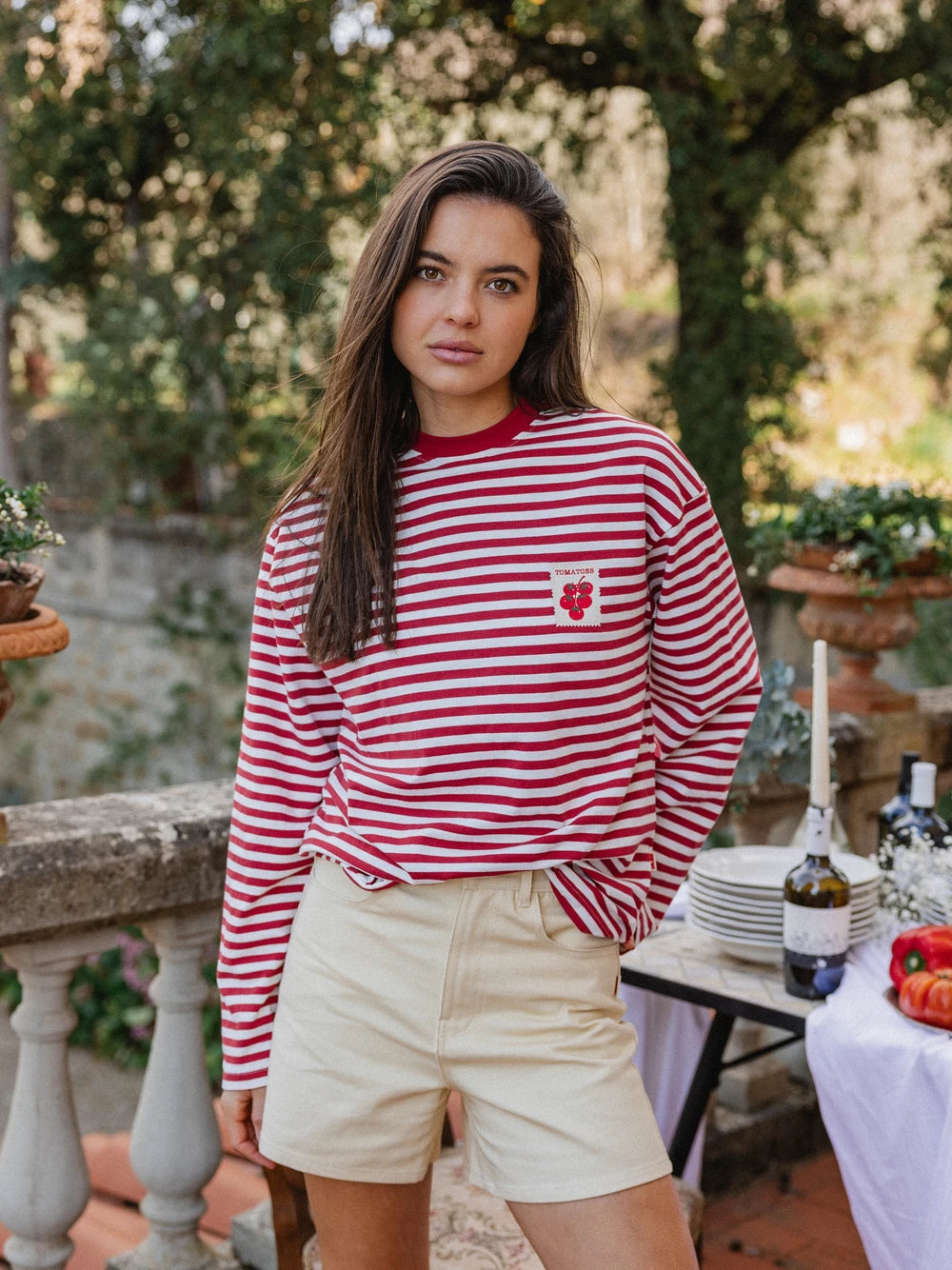 Red Stripe Tomatoes Longsleeve