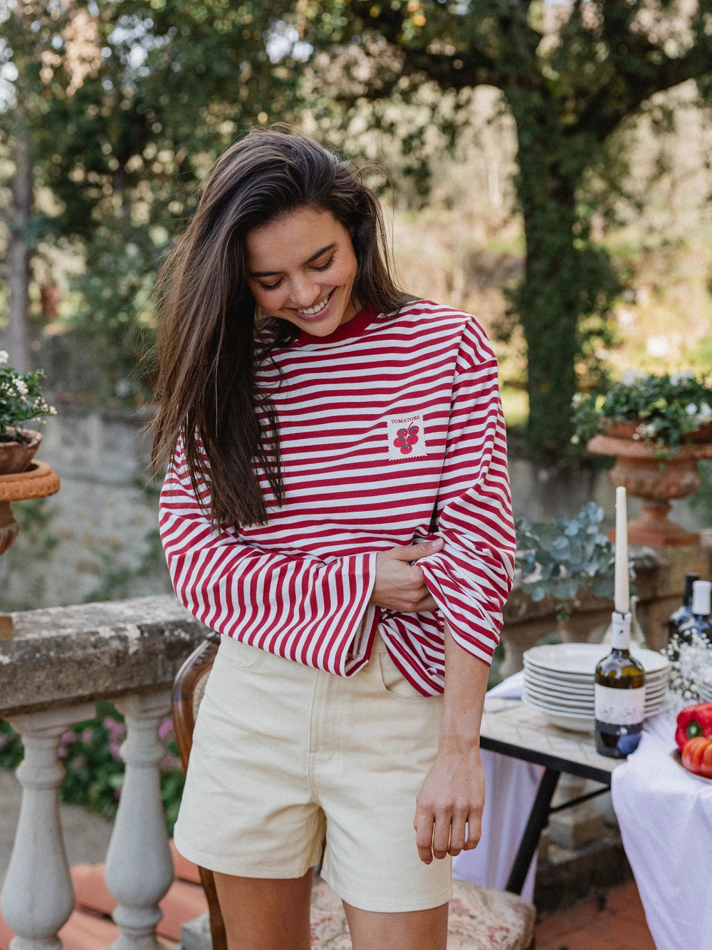 Red Stripe Tomatoes Longsleeve