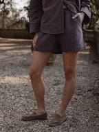 Brown Linen Short