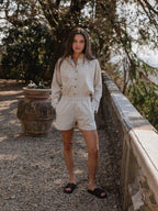 Beige Linen Short