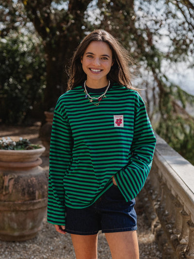 Green Stripe Tomatoes Langarmshirt