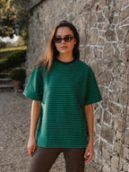 Green Stripe Soft T-shirt