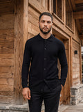 Black Wool Cardigan