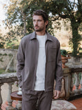 Taupe Classic Zip Overshirt