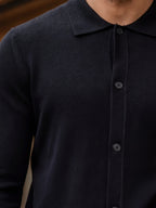 Black Wool Cardigan