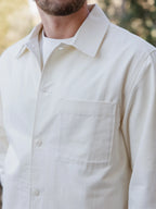 Cream Structured Overshirt