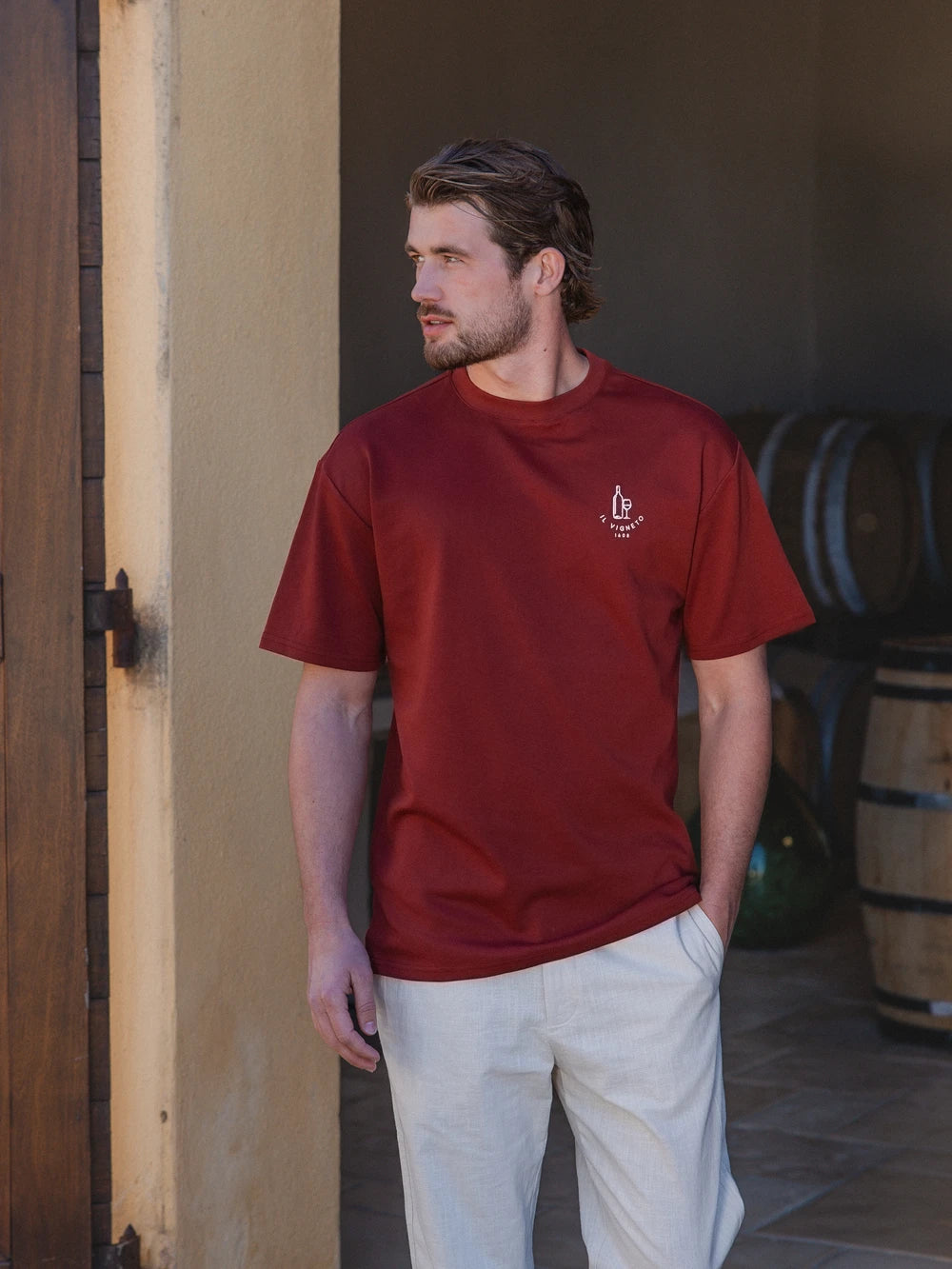 Red Tuscana Oversized T-Shirt