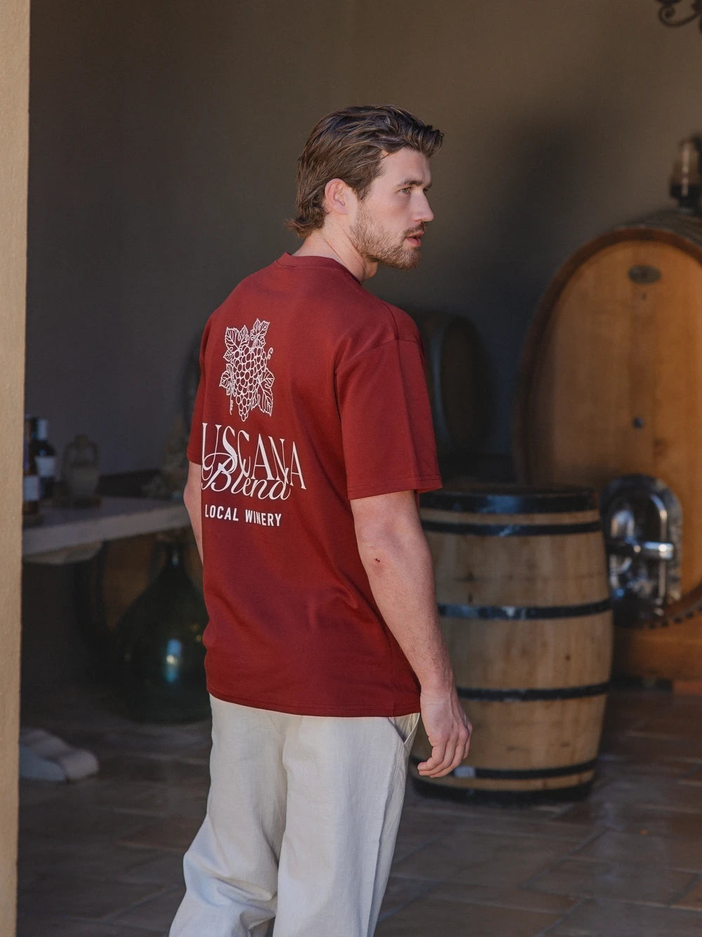 Red Tuscana Oversized T-Shirt