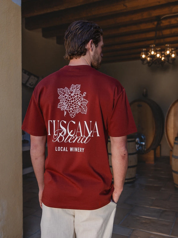 Red Tuscana Oversized T-Shirt